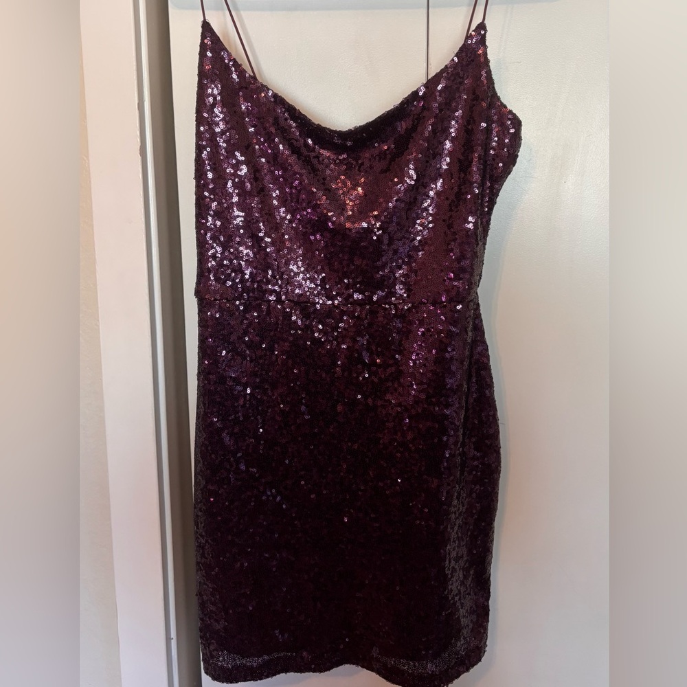 Windsor Purple Sequin Mini Dress